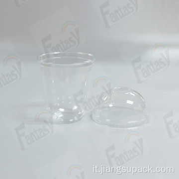 Tazza PLA 100% biodegradable Cup con coperchio